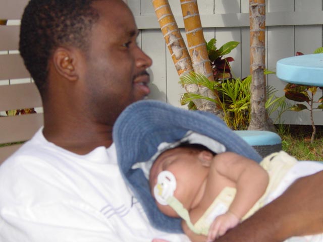 cruising at the pool with my Daddy