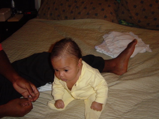 I can sit up all by myself.