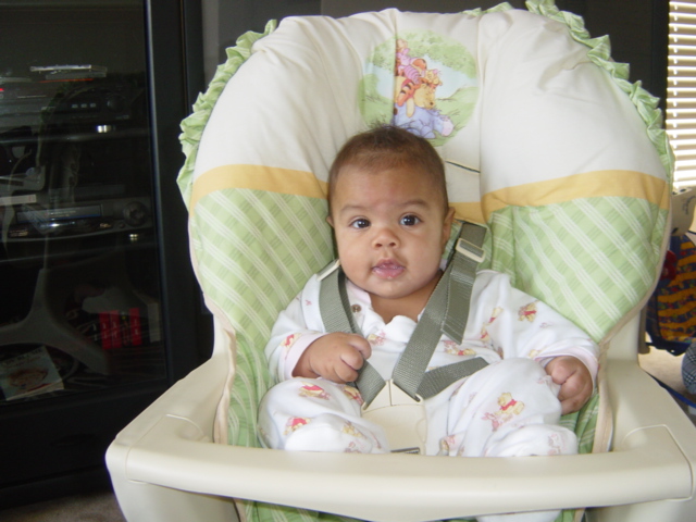 Me and my new high chair.
