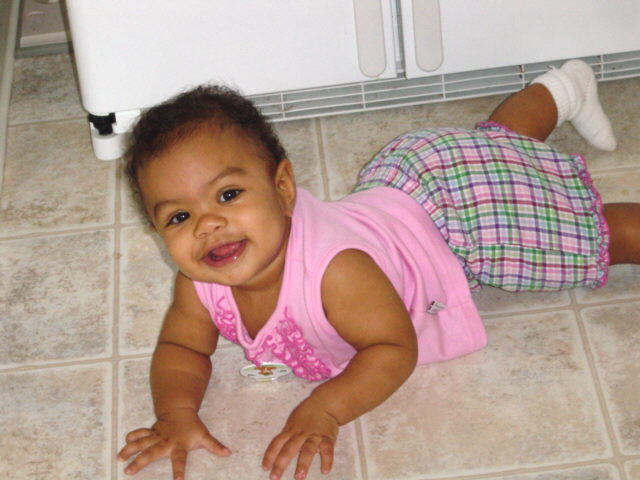 I love to crawl around.