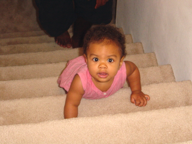 I'm climbing the stairway to heaven.