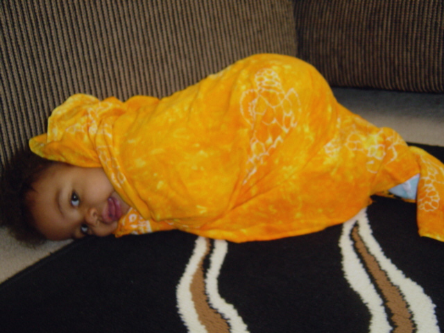 All wrapped up, just like a present.