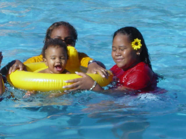 See me swimming with all my friends?
