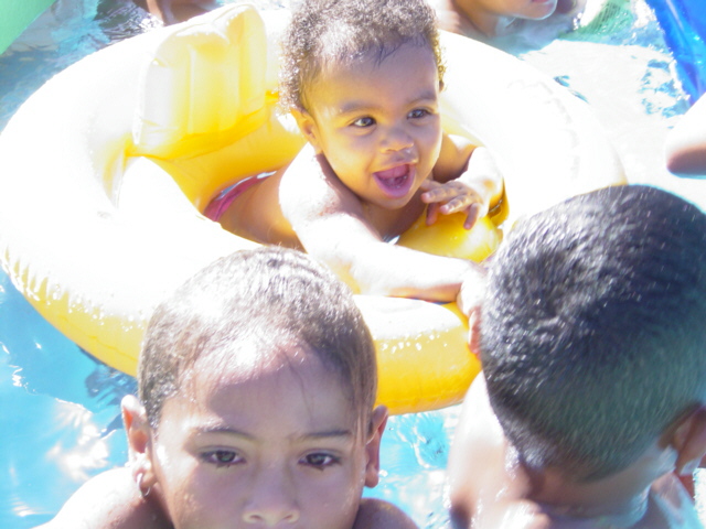 I swam and swam and swam some more.