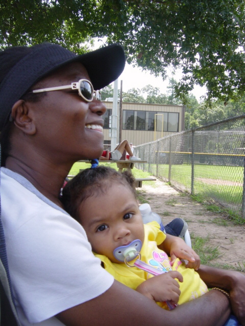 Hangin out with Aunty Mary.