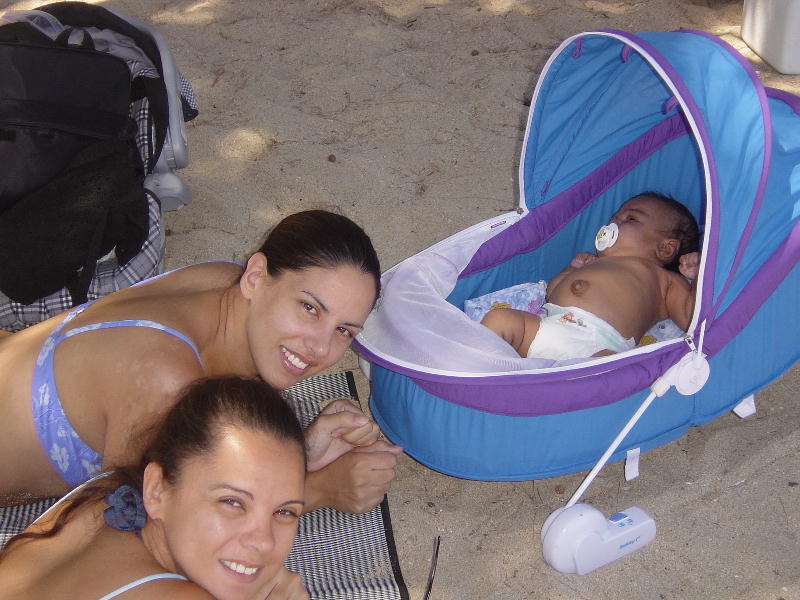 relaxing at the beach